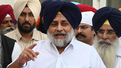He will have to substantiate his claims by placing the record or apologise; if he does neither, we will take legal recourse against him, said Sukhbir. (AFP File Photo)
