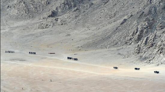 Since May 2020, India and China have been locked in a standoff in the Ladakh sector of the LAC. (AFP) Since May 2020, India and China have been locked in a standoff in the Ladakh sector of the LAC. (AFP)