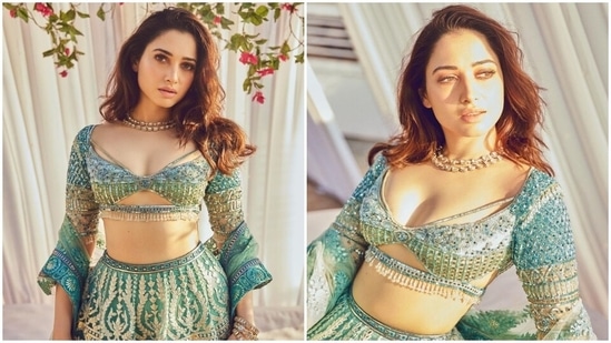 Tamannaah Bhatia's green lehenga is for every bride who wants to ditch red. (Instagram)