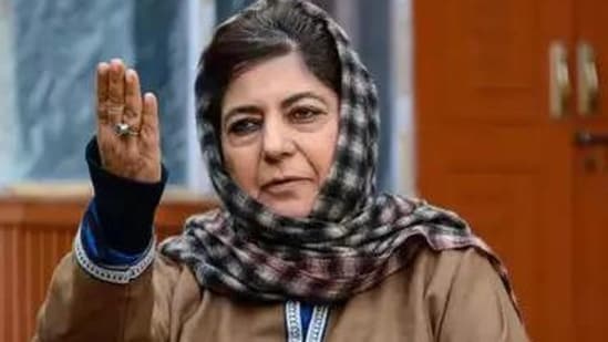 Former Jammu and Kashmir chief minister Mehbooba Mufti. (PTI file)
