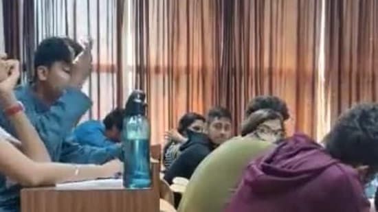 On Monday, a video showing an assistant professor in Manipal calling a student by the name “Kasab”, and the student countering it, had gone viral. (From a screengrab of viral video)