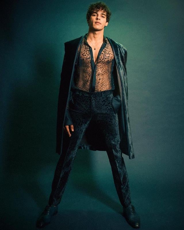 Ishaan Khatter in a Rohit Gandhi and Rahul Khanna velvet ensemble (Photo: Instagram) Ishaan Khatter in a Rohit Gandhi and Rahul Khanna velvet ensemble (Photo: Instagram)