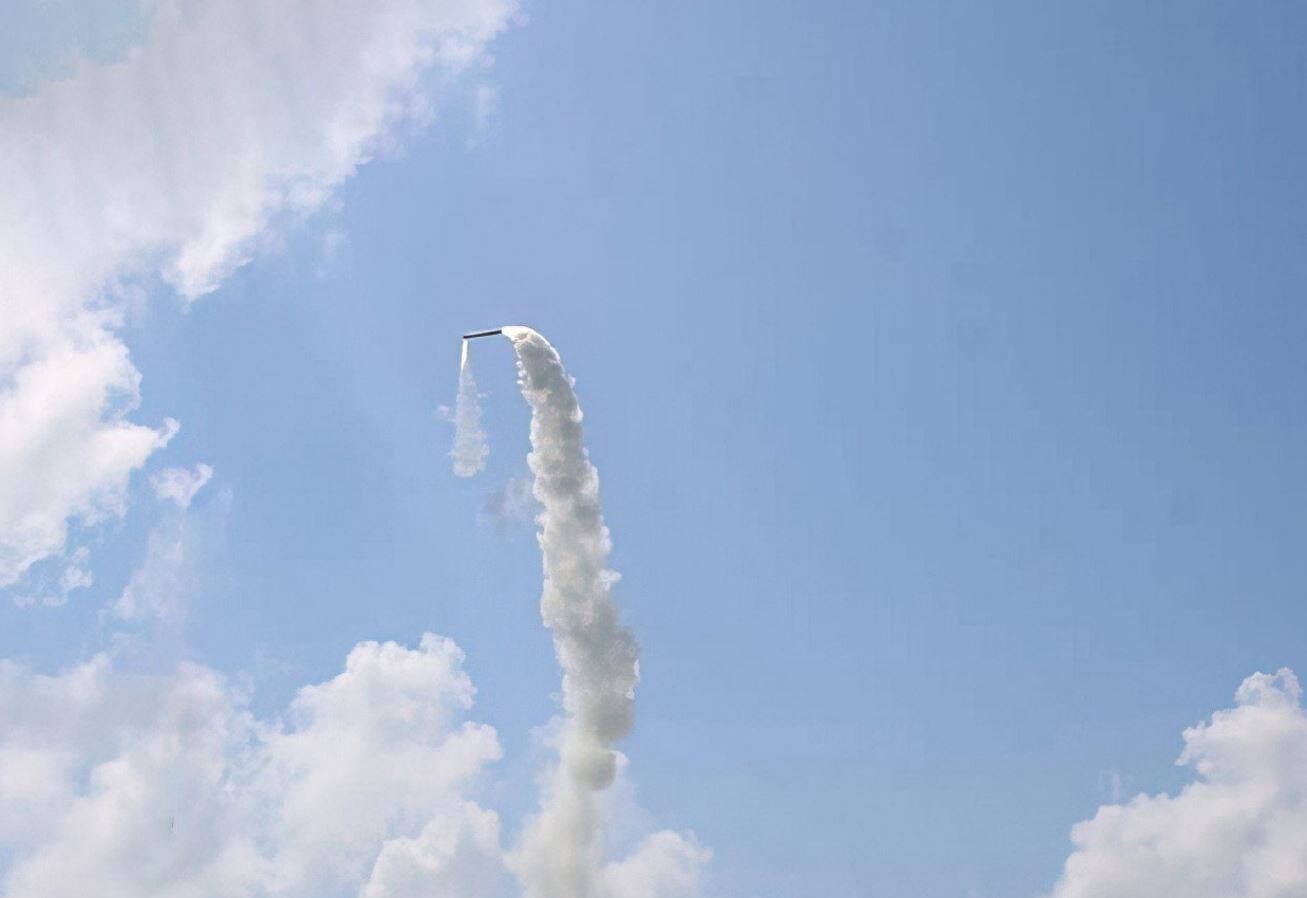 The Indian Army tests BrahMos supersonic cruise missile from Andaman and Nicobar Islands, on Tuesday, November 29, 2022. (DGP A&N Islands/Twitter)
