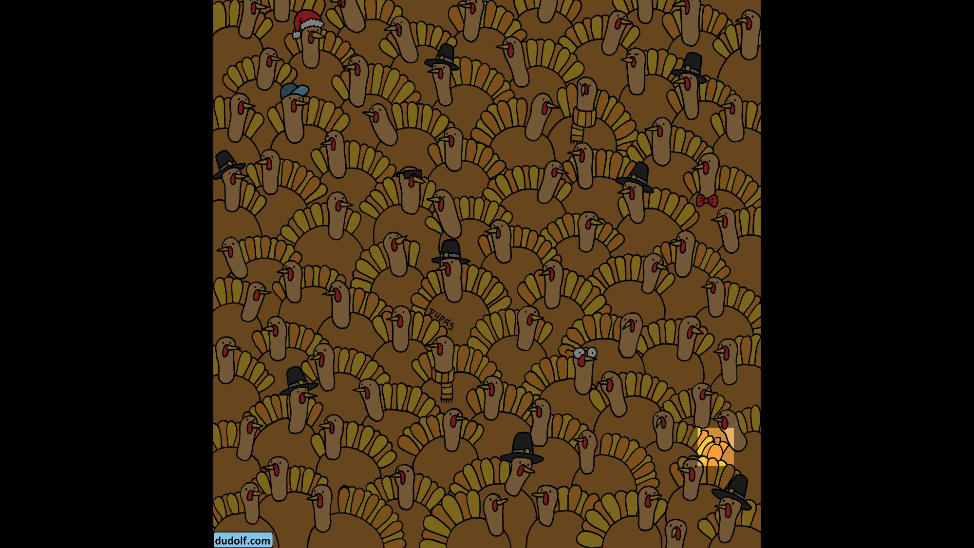 The image highlights the pumpkin in this brain teaser. (Gergely Dudás) The image highlights the pumpkin in this brain teaser. (Gergely Dudás)