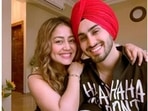 Neha Kakkar showers love on Rohanpreet Singh. Neha Kakkar showers love on Rohanpreet Singh.