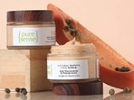 Scrubs can help gently exfoliate the skin.