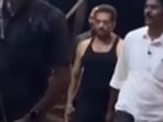 Salman Khan recently sported a black lungi and vest. Salman Khan recently sported a black lungi and vest.