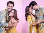 Shehnaaz Gill and Vicky Kaushal on the sets of her talk show, Desi Vibes With Shehnaaz Gill. (Instagram) Shehnaaz Gill and Vicky Kaushal on the sets of her talk show, Desi Vibes With Shehnaaz Gill. (Instagram)