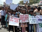 Child labourers demonstrating on World Day Against Child Labour.(File photo) Child labourers demonstrating on World Day Against Child Labour.(File photo)