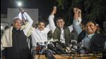 Congress leaders KC Venugopal, Ashok Gehlot, and Sachin Pilot. (PTI) Congress leaders KC Venugopal, Ashok Gehlot, and Sachin Pilot. (PTI)