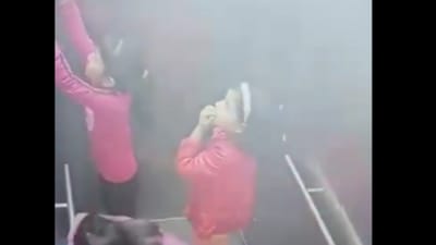 In the video, the girls can be seen crying, panicking and pressing the elevator buttons after it gets stuck (Photo: Twitter/Screengrab) In the video, the girls can be seen crying, panicking and pressing the elevator buttons after it gets stuck (Photo: Twitter/Screengrab)