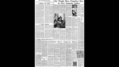 HT This Day: Dec 2, 1968 -- City people have forgotten how to live, laments author HT This Day: Dec 2, 1968 -- City people have forgotten how to live, laments author