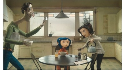 Coraline (2009): An adaptation of Neil Gaiman’s award-winning 2002 novel, this children’s horror story follows Coraline (Dakota Fanning) as she discovers a magical door that’s a portal into an ideal alternate reality that closely mirrors her own. Here, her parents are cooler (though they have buttons for eyes). Things take a dark turn when she finds she is unable to leave and return to her real parents. (Image Courtesy: Laika, Pandemonium Films) Coraline (2009): An adaptation of Neil Gaiman’s award-winning 2002 novel, this children’s horror story follows Coraline (Dakota Fanning) as she discovers a magical door that’s a portal into an ideal alternate reality that closely mirrors her own. Here, her parents are cooler (though they have buttons for eyes). Things take a dark turn when she finds she is unable to leave and return to her real parents. (Image Courtesy: Laika, Pandemonium Films)