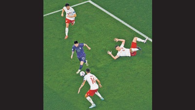 Led by Messi, Argentina ran circles around the deep-sitting Poles, coming at them from the centre and both flanks, keeping them guessing about how the threat would materialise. (AFP)