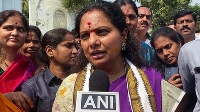 TRS MLC K Kavitha speaks to the media (ANI/File) TRS MLC K Kavitha speaks to the media (ANI/File)