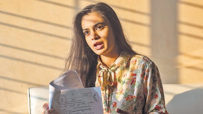 The complainant, Maitree Shah, has been fighting a lone battle against the system since October 2020 after being cheated out of all that her grandfather had saved up for her future—over ₹5 crore—first by her uncle and then by a family friend. (Satish Bate/ Hindustan Times) The complainant, Maitree Shah, has been fighting a lone battle against the system since October 2020 after being cheated out of all that her grandfather had saved up for her future—over ₹5 crore—first by her uncle and then by a family friend. (Satish Bate/ Hindustan Times)