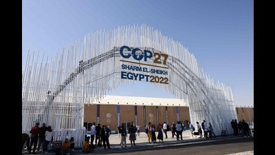 1.5 (and it is often just referred to as just that) may have still had a chance if the COP27 climate conference that recently ended agreed to emissions peaking by 2025 (put forth by the EU, UK and supported by small island nations), but the proposal found a few takers (AFP) 1.5 (and it is often just referred to as just that) may have still had a chance if the COP27 climate conference that recently ended agreed to emissions peaking by 2025 (put forth by the EU, UK and supported by small island nations), but the proposal found a few takers (AFP)