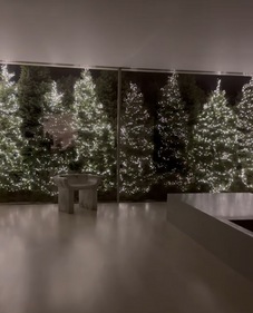 Kim's bathroom ready for Christmas.