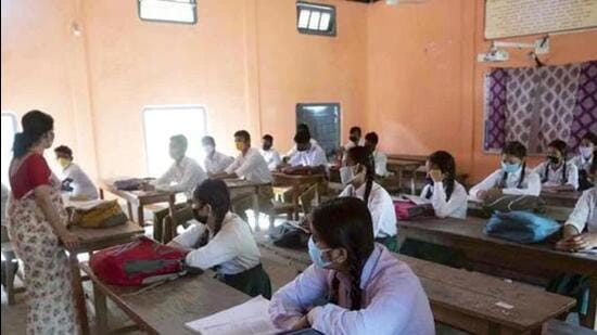 Students attending a class in an Assam district. (ANI file image)