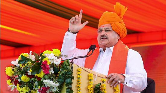 BJP chief JP Nadda. (PTI)