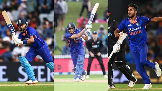 From Right: Shreyas Iyer, Shubman Gill and Umran Malik's form was the biggest positives for India(Getty Images)