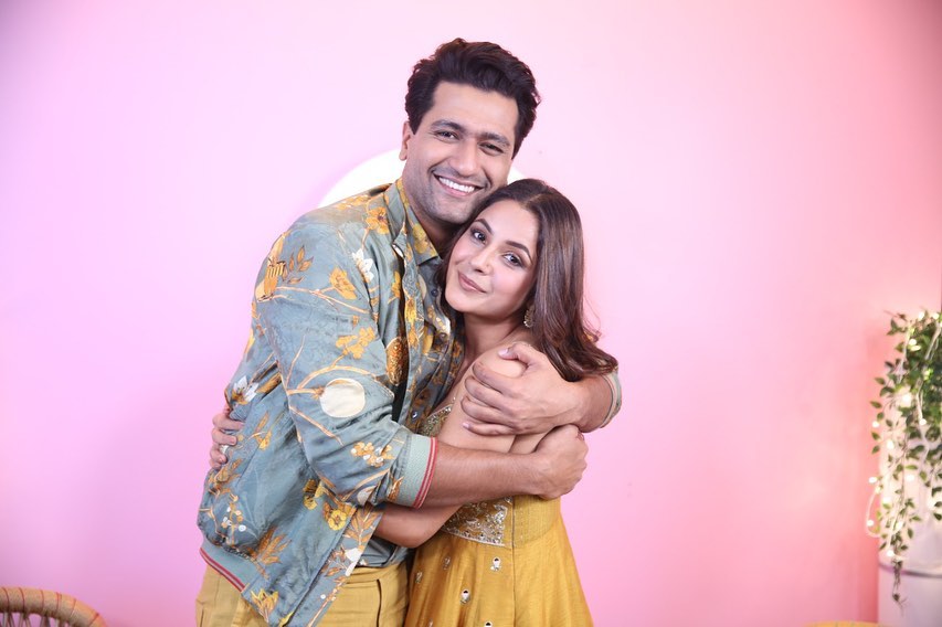 Vicky Kaushal with Shehnaaz Gill on her show Desi Vibes with Shehnaaz Gill. Vicky Kaushal with Shehnaaz Gill on her show Desi Vibes with Shehnaaz Gill.