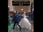 Bride and groom surprise people with their dance.(Instagram/@weddingforward) Bride and groom surprise people with their dance.(Instagram/@weddingforward)