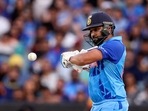 India's Rohit Sharma plays a shot(AFP) India's Rohit Sharma plays a shot(AFP)