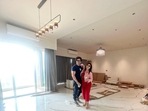 Debina Bonnerjee and Gurmeet Choudhary inside their new home. Debina Bonnerjee and Gurmeet Choudhary inside their new home.