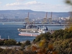 An oil tanker is moored at the Sheskharis complex, in Novorossiysk, Russia, one of the largest facilities for oil and petroleum products in southern Russia. An oil tanker is moored at the Sheskharis complex, in Novorossiysk, Russia, one of the largest facilities for oil and petroleum products in southern Russia.