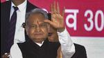 Bikaner: Rajasthan chief minister Ashok Gehlot during the Rajasthan Mega Job Fair at the Government Polytechnic College, in Bikaner, on Wednesday. (PTI File Photo) Bikaner: Rajasthan chief minister Ashok Gehlot during the Rajasthan Mega Job Fair at the Government Polytechnic College, in Bikaner, on Wednesday. (PTI File Photo)