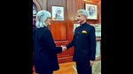 External Affairs Minister S Jaishankar with US Chargé d’Affaires Elizabeth Jones, in New Delhi on November 30. (PTI) External Affairs Minister S Jaishankar with US Chargé d’Affaires Elizabeth Jones, in New Delhi on November 30. (PTI)