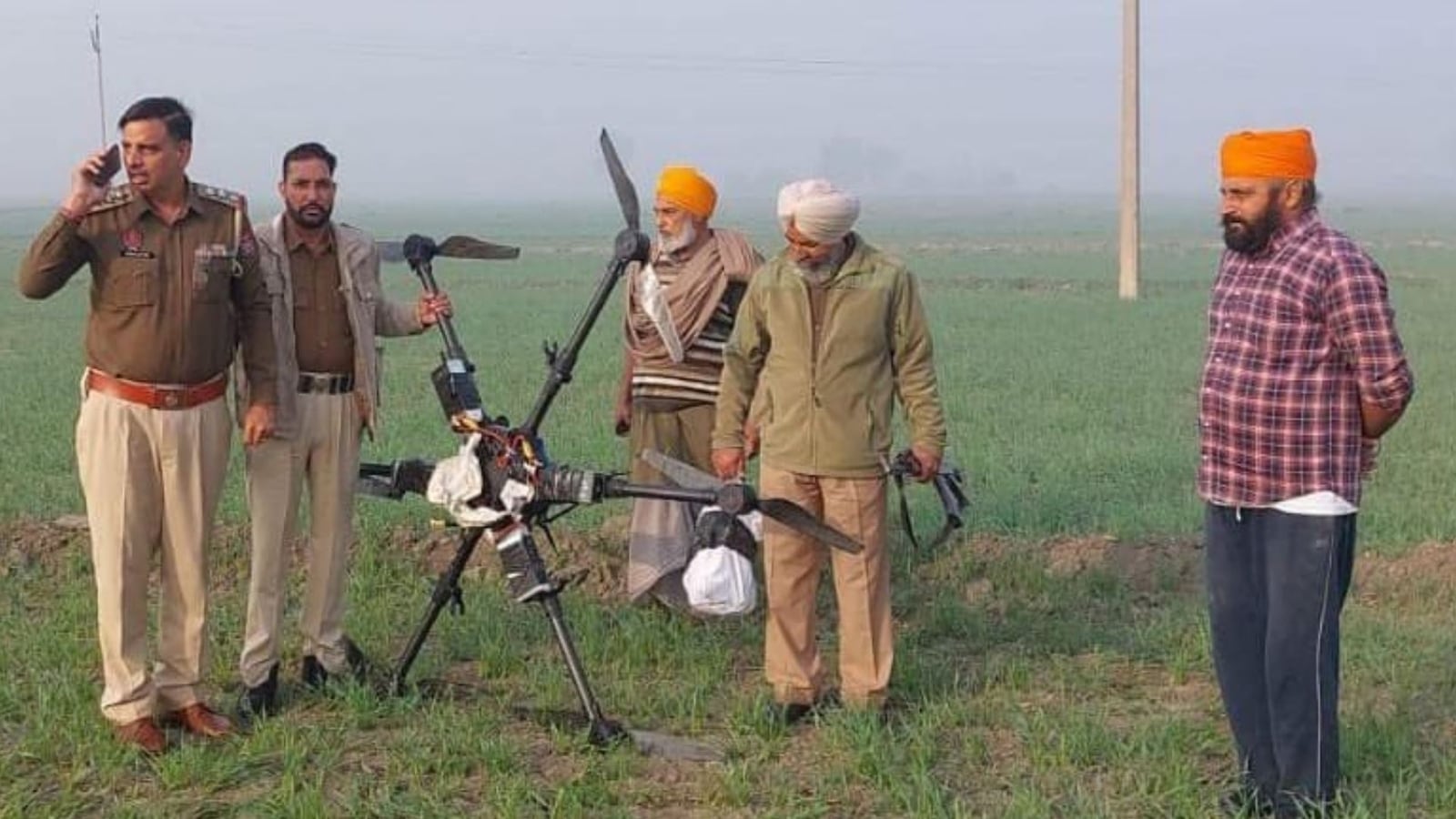 Heroin-laden drone recovered near Indo-Pak border