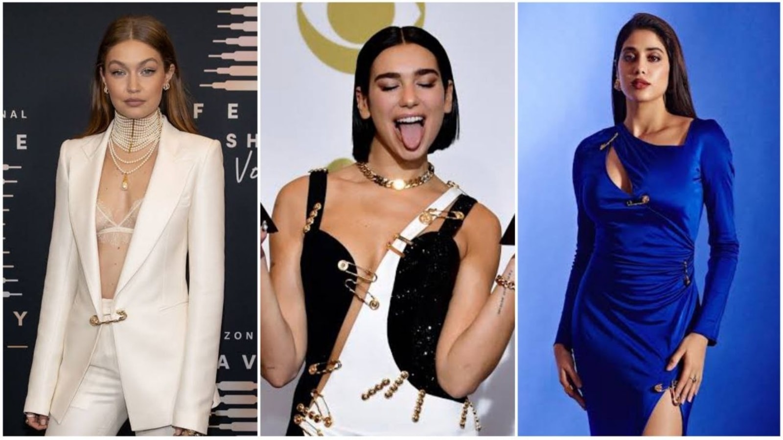 From Janhvi Kapoor to Dua Lipa: Celebrities who slayed the 'safety pin'  fashion