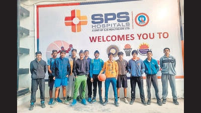 The Pathankot basketball team is participating in the Punjab inter-district school games at Guru Nanak Stadium in Ludhiana. The Pathankot basketball team is participating in the Punjab inter-district school games at Guru Nanak Stadium in Ludhiana.