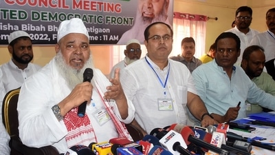 President of All India United Democratic Front (AIUDF) Maulana Badruddin Ajmal. (ANI)