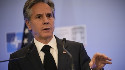 FIFA World Cup: United States Secretary of State Antony Blinken gestures. (AP)