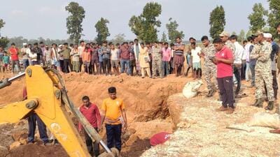 Victims were digging soil in the mine when a part of it caved in killing 6 (HT Photo)