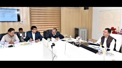 PWD minister Jitin Prasad reviewing the progress of the construction of national highways in UP on Friday (Sourced)