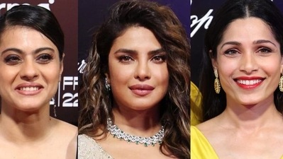 Kajol, Priyanka Chopra, and Freida Pinto were spotted in glamourous looks on the red carpet at Red Sea Film International Festival. (All pics: AFP and Instagram) Kajol, Priyanka Chopra, and Freida Pinto were spotted in glamourous looks on the red carpet at Red Sea Film International Festival. (All pics: AFP and Instagram)