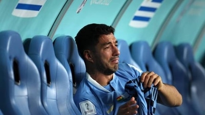 Luis Suarez's night ended in tears. (Getty Images) Luis Suarez's night ended in tears. (Getty Images)