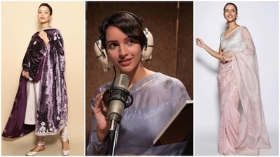Qala star Tripti Dimri's ethnic style moments that stole hearts. (Instagram) Qala star Tripti Dimri's ethnic style moments that stole hearts. (Instagram)