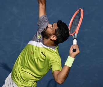 Divij Sharan in action during PTL 2022 in New Delhi (Chenthil Mohan / Sports Anon) Divij Sharan in action during PTL 2022 in New Delhi (Chenthil Mohan / Sports Anon)