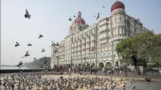 A view of the Taj Hotel, one of the terror attack sites in Mumbai. (PTI file photo)