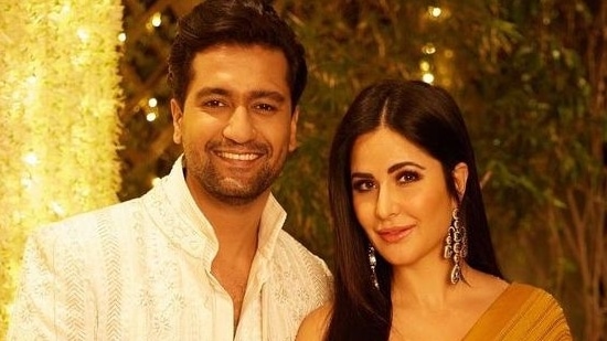 Vicky Kaushal and Katrina Kaif during a recent Diwali celebration. 