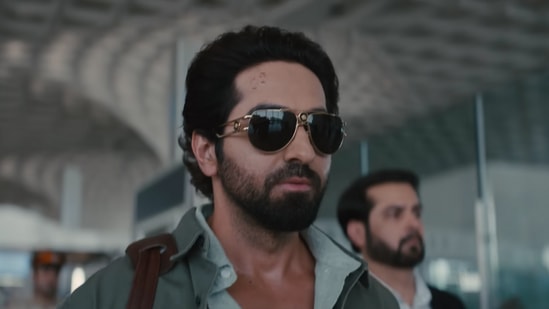 An Action Hero movie review: Ayushmann Khurrana in a still from the movie.
