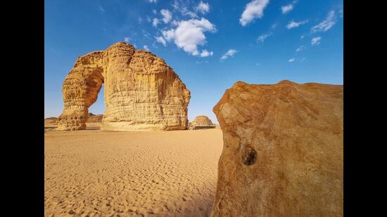 Jabal Al-Fil or Elephant Rock is another iconic natural rock formation; it resembles an elephant with its trunk touching the ground (Omar Al Nahdi) Jabal Al-Fil or Elephant Rock is another iconic natural rock formation; it resembles an elephant with its trunk touching the ground (Omar Al Nahdi)