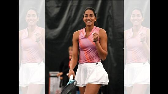 Karman after her win at ITF Canada, which placed her back in the top 250 WTA rankings Karman after her win at ITF Canada, which placed her back in the top 250 WTA rankings