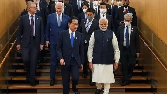 QUAD leaders US President Joe Biden, Australia Prime Minister Anthony Albanese, Japan Prime Minister Fumio Kishida and Prime Minister Narendra Modi. 