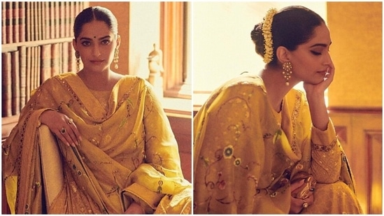 Nayanthara stuns in Yellow silk saree for press meet post wedding! |  Fashionworldhub